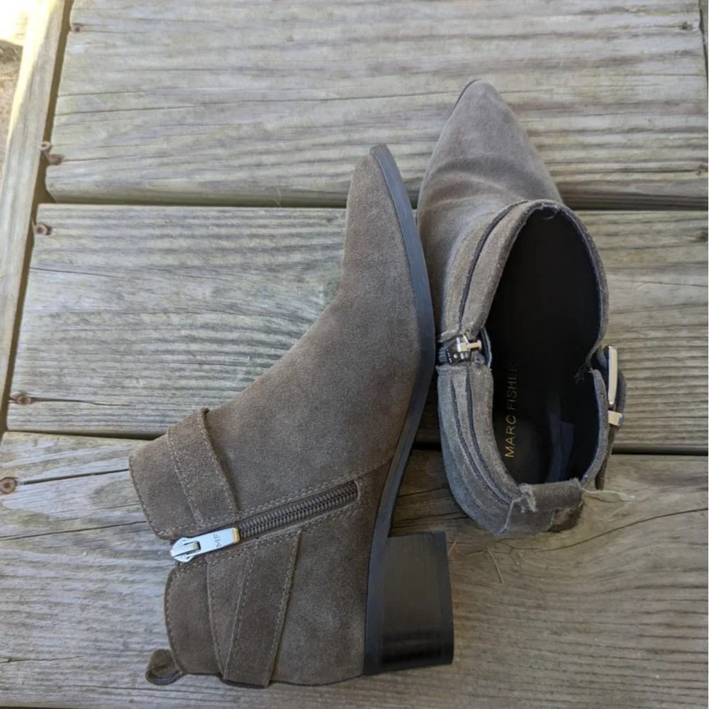 Marc Fisher Suede Buckle Ankle Boots/Booties Women's‎ Size 6